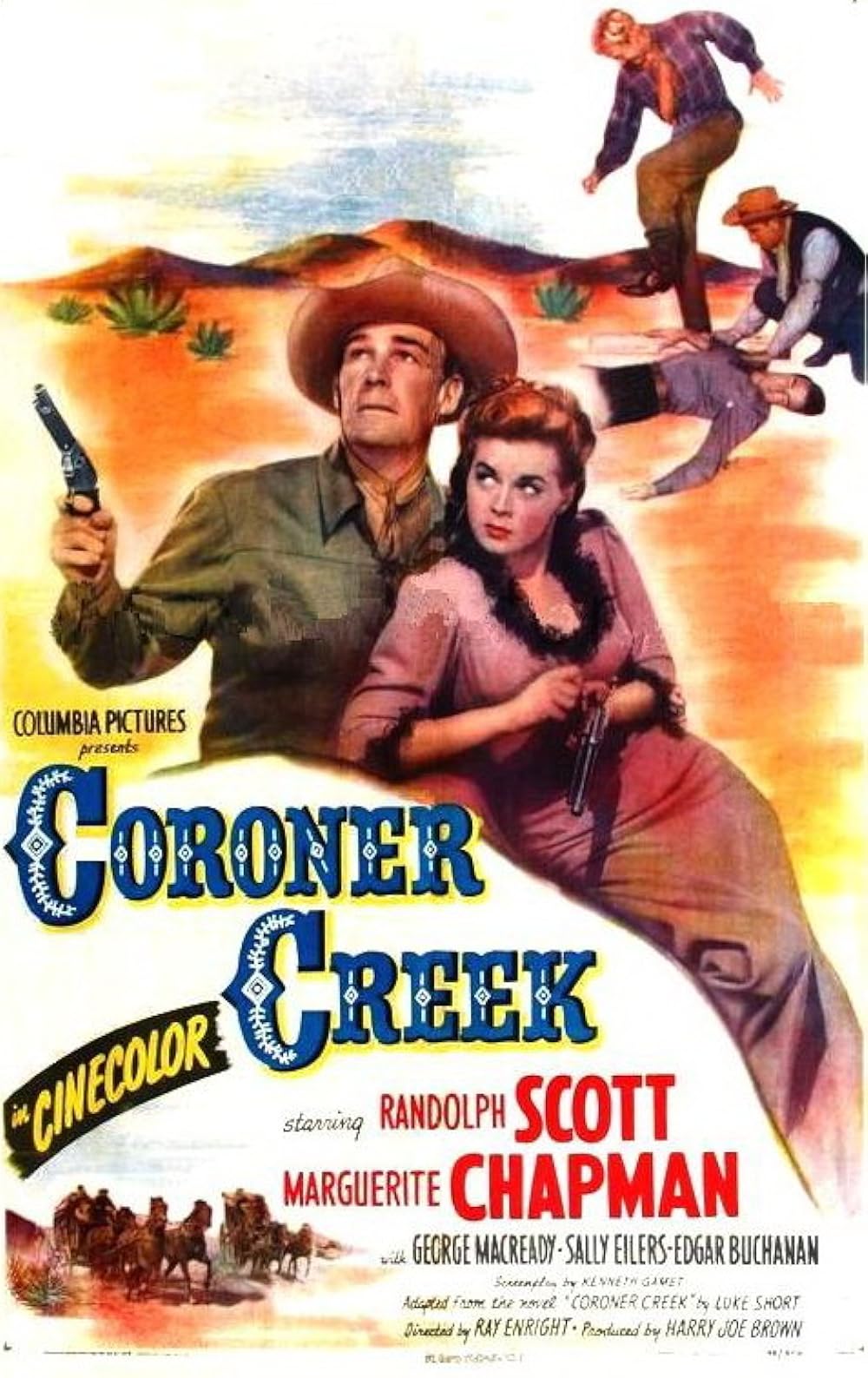 CORONER CREEK (1948) Randolph Scott - Public Domain DVD NO CASE