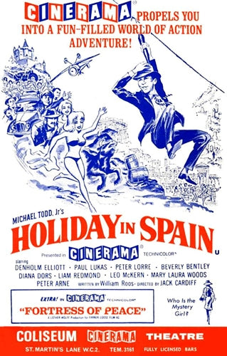 HOLIDAY IN SPAIN (1960) Peter Lorre, Beverly Ben - DVD-Public Domain DVD NO CASE