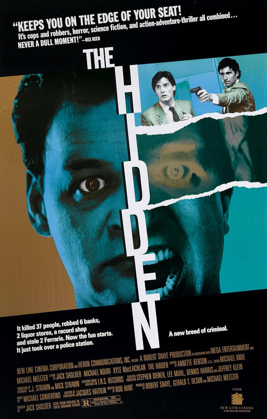 THE HIDDEN (1987) Michael Nouri,Kyle MacLachlan - Public Domain DVD NO CASE RARE !