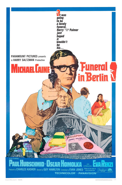 FUNERAL IN BERLIN (1966) Michael Caine,Paul Hubschmid,Oskar Homolka,Eva Renzi - Public Domain DVD NO CASE