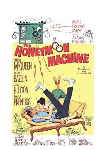 THE HONEYMOON MACHNE (1961) Steve McQueen,Brigid Bazlen,Jim Hutton,Paula Prentiss - RARE DVD ONLY NO CASE