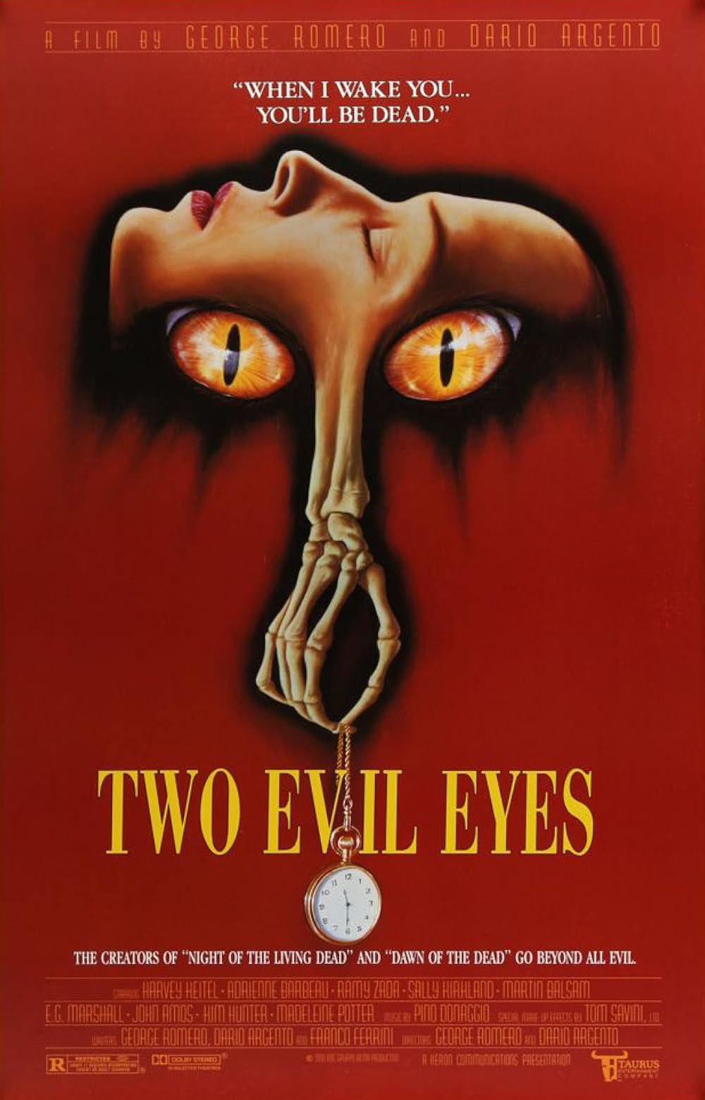 TWO EVIL EYES (1990) Starring - E.G. Marshall, Adrienne Barbeau, Ramy Zada, Madeleine Potter, Harvey Keitel - DVD ONLY NO CASE