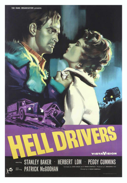 HELL DRIVERS  (1957) Stanley Baker,Peggy Cummings,Sid James,Jill Ireland,Alfie Bass,Herbert Lom - PUBLIC DOMAIN DVD ONLY NO CASE