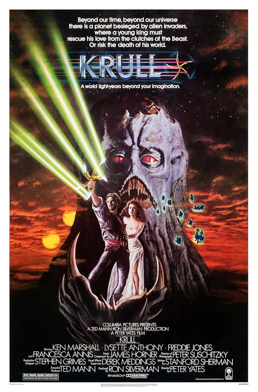 KRULL (1983) Ken Marshall,Lysette Anthony,Freddie Jones,Francesca Annis - Public Domain DVD NO CASE RARE !