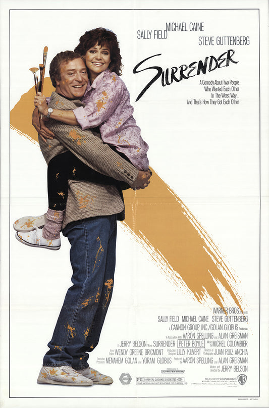 SURRENDER (1987) Sally Field,Michael Caine,Steve Guttenberg,Peter Boyle - PUBLIC DOMAIN DVD ONLY NO CASE