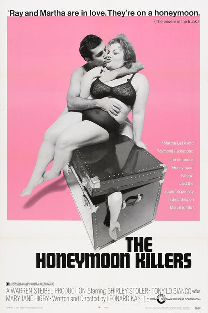 THE HONEYMOON KILLERS (1970) Shirley Stoler,Tony Lo Bianco,Marilyn Chris,Doris Roberts - Public Domain DVD NO CASE RARE !