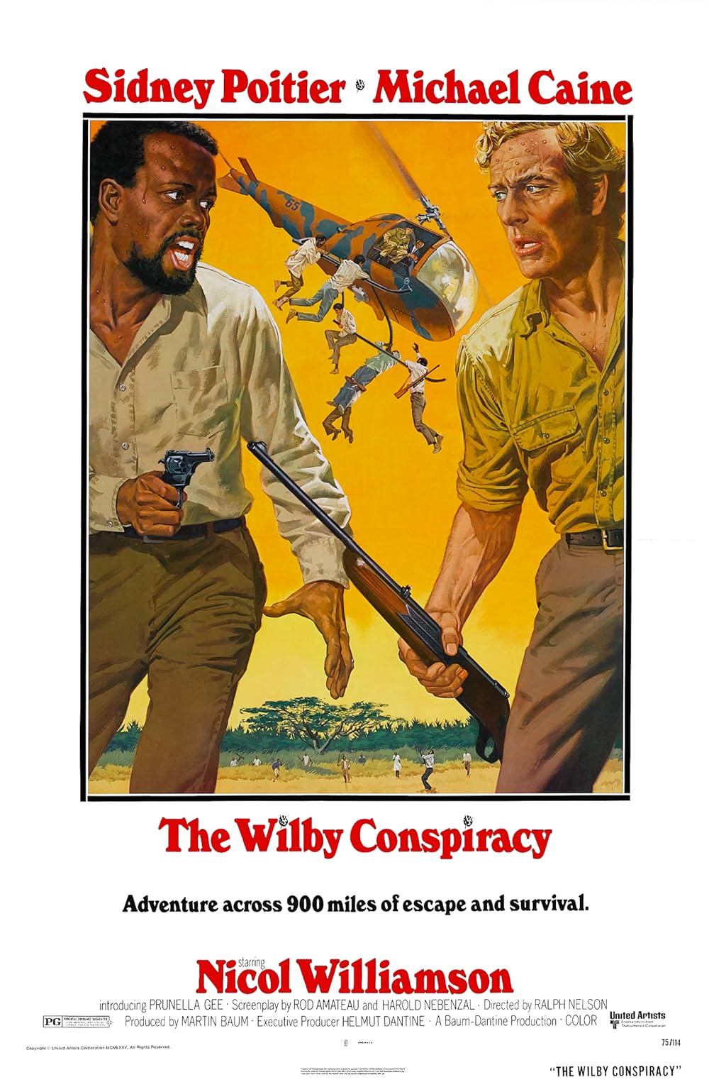 THE WILBY CONSPIRICY (1975) Sidney Poitier,Michael Caine,Nicol - PUBLIC DOMAIN DVD ONLY NO CASE