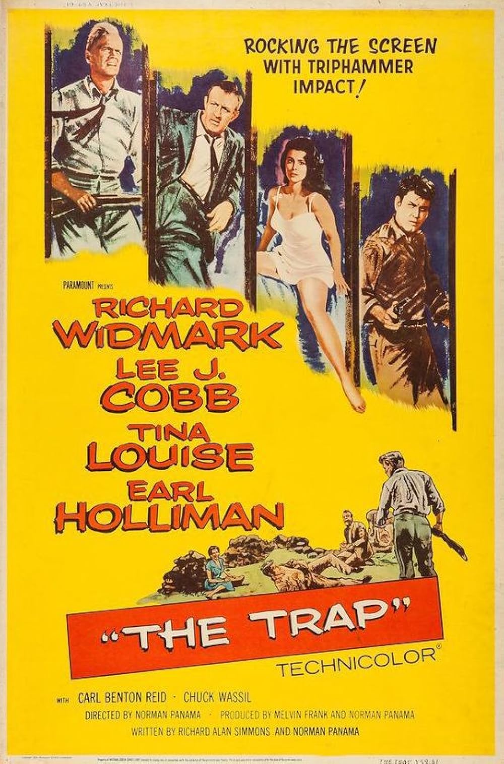 THE TRAP (1959) Richard Widmark,Lee J. Cobb,Tina Louise,Earl Holliman,Lorne Greene - Public Domain DVD NO CASE