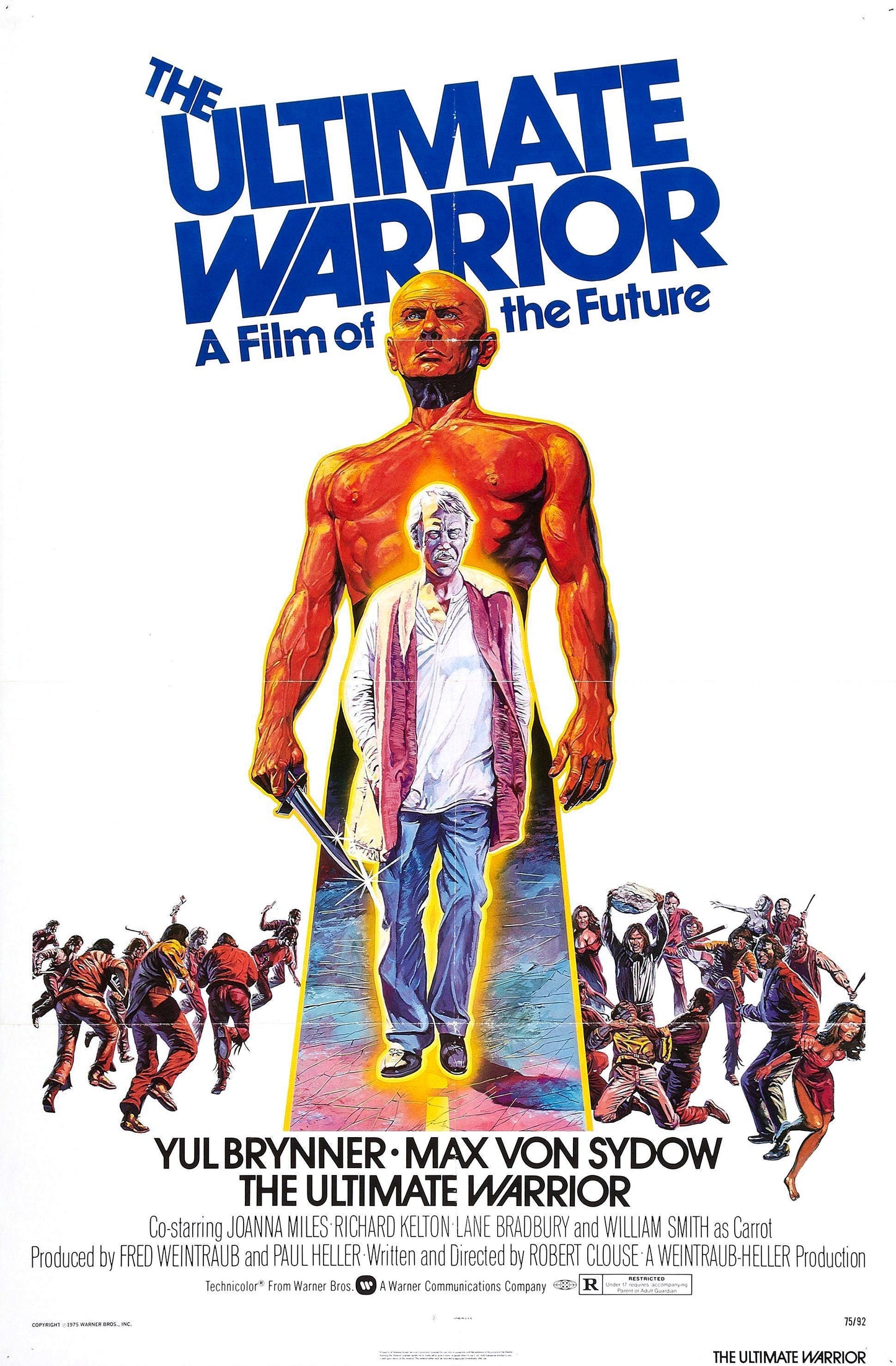 THE ULTIMATE WARRIOR (1975) Yul Brynner,Max von Sydow,Joanna Miles,Richard Kelton,Lane Bradbury,William Smith - DVD ONLY NO CASE