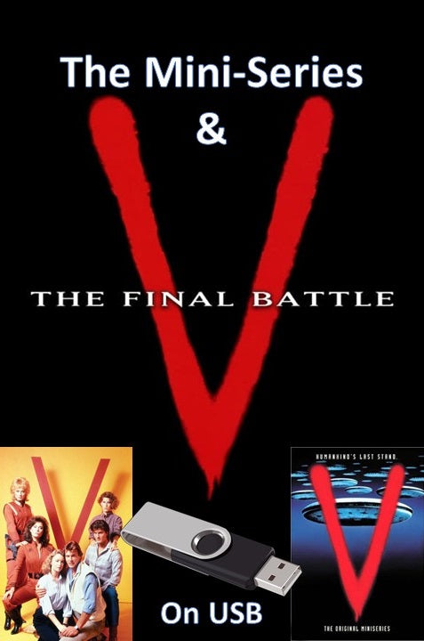 V THE MINI-SERIES + THE FINAL BATTLE - (1984) COMPLETE MINI SERIES - Starring  - PUBLIC DOMAIN ON USB ONLY