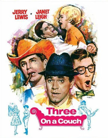 3 ON A COUCH (1966) Jerry Lewis, Janet Leigh - Public Domain Movie DVD NO CASE