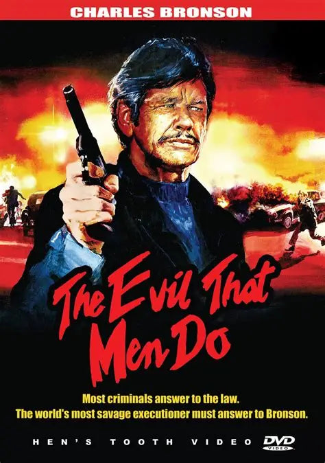 THE EVIL THAT MEN DO (1984) Starring - Charles Bronson,Theresa Saldana,Joseph Maher,José Ferrer - RARE DELETED  DVD NO CASE