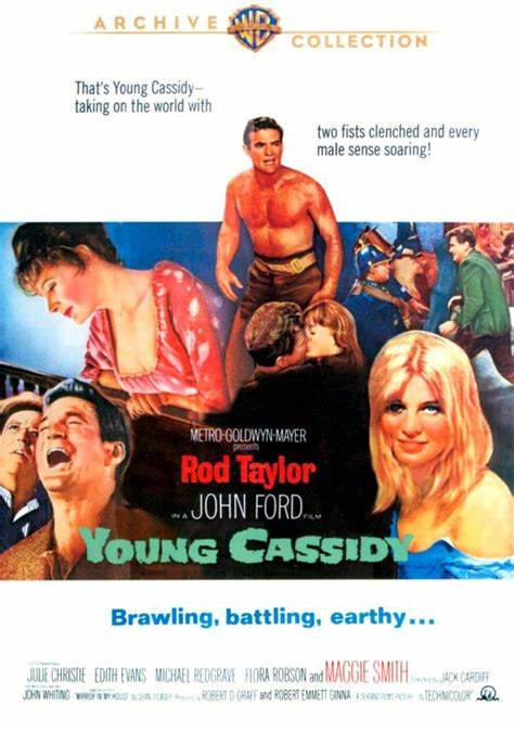 YOUNG CASSIDY (1965) Rod Taylor, Julie Christie, Maggie Smith- Public Domain DVD NO CASE