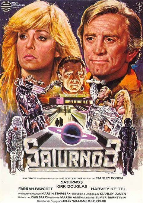 SATURN 3 (1980) - Starring - Farrah Fawcett, Kirk Douglas, Harvey Keitel - PUBLIC DOMAIN DVD ONLY NO CASE