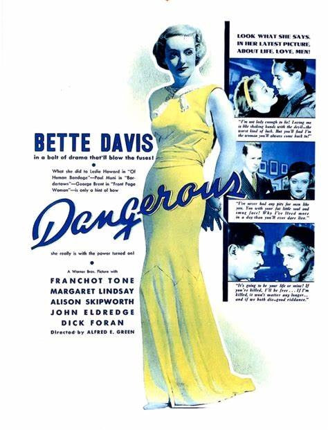 Dangerous (1935) Bette Davis - Franchot Tone - Public Domain DVD NO CASE