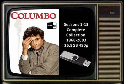 COLUMBO TV SERIES - COMPLETE COLLECTION 1968-2003 ON USB