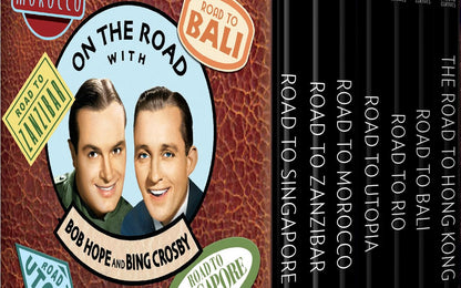 BOB HOPE AND BING CROSBY - THE ROAD COLLECTION 7 Public Domain Movies ON USB