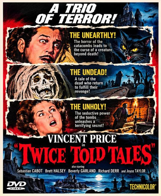 TWICE TOLD TALES (1963) Starring - Vincent Price,Sebastian Cabot - PUBLIC DOMAIN DVD ONLY NO CASE