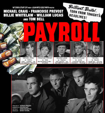 PAYROLL (1961) Michael Craig,Françoise Prévost,Billie Whitelaw,William Lucas - Public Domain Movie DVD NO CASE