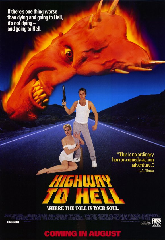 HIGHWAY TO HELL (1991) Patrick Bergin,Adam Storke - PUBLIC DOMAIN DVD ONLY NO CASE