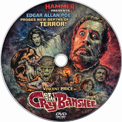 CRY OF THE BANSHEE  (1970)  Vincent Price - Public Domain Movie DVD NO CASE
