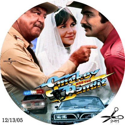 SMOKEY AND THE BANDIT COLLECTION 1-2-3 (1977-83)  Burt Reynolds, Jackie Gleason, Jerry Reed, Mike Henry, Sally Field  - Public Domain Movie DVD NO CASE