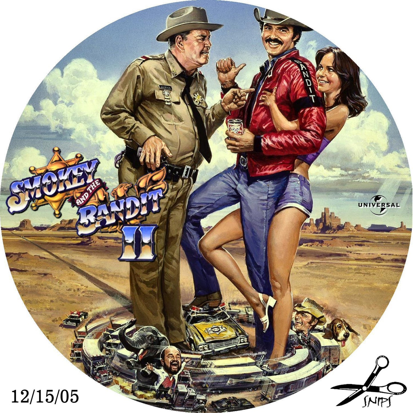 SMOKEY AND THE BANDIT COLLECTION 1-2-3 (1977-83)  Burt Reynolds, Jackie Gleason, Jerry Reed, Mike Henry, Sally Field  - Public Domain Movie DVD NO CASE