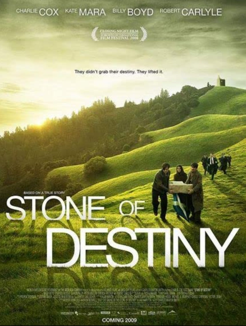 STONE OF DESTINY (2008) Brenda Fricker, Billy Boyd, Kate Mara, Robert Carlyle, Charlie Cox  - Public Domain Movie DVD NO CASE