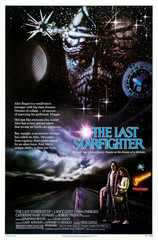 THE LAST STARFIGHTER (1984) Lance Guest,Dan O'Herlihy,Catherine Mary Stewart,Robert Preston - VERY RARE DELETED TITLE ! - Public Domain DVD NO CASE