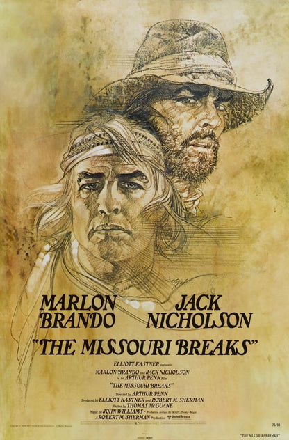 THE MISSOURI BREAKS (1976) Starring - Marlon Brando,Jack Nicholson,Randy Quaid,Kathleen Lloyd,Frederic Forrest,Harry Dean Stanton - RARE DELETED  DVD NO CASE