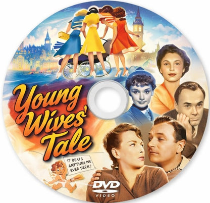 YOUNG WIVES TALE (1951) Audrey Hepburn - Public Domain Movie DVD NO CASE