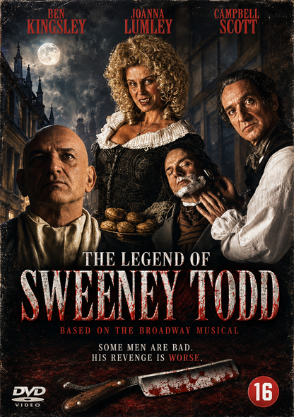 THE LEGEND OF SWEENEY TODD (1997) Ben Kingsley, Joanna Lumley, Campbell Scott - DVD NO CASE RARE !