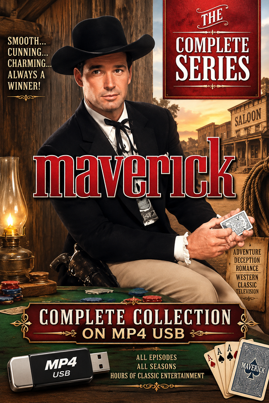 MAVERICK - COMPLETE TV SERIES - PUBLIC DOMAIN USB ONLY