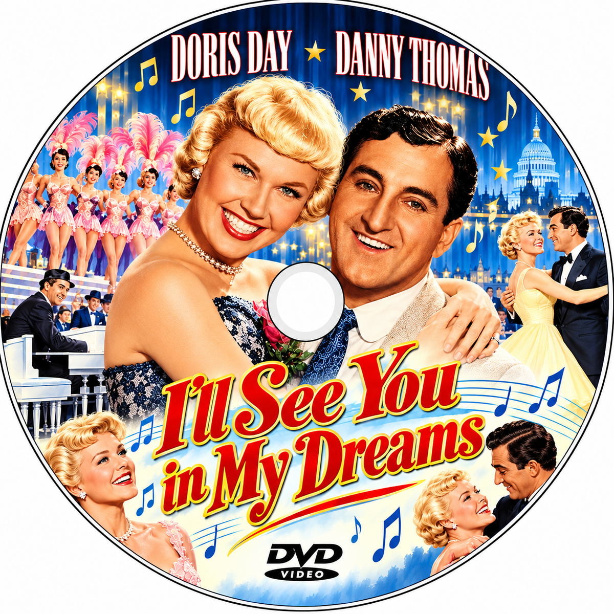 I'LL SEE YOU IN MY DREAMS (1951) Doris Day • Danny Thomas • Frank Lovejoy • Patrice Wymore • James Gleason • Mary Wickes - PUBLIC DOMAIN DVD ONLY NO CASE