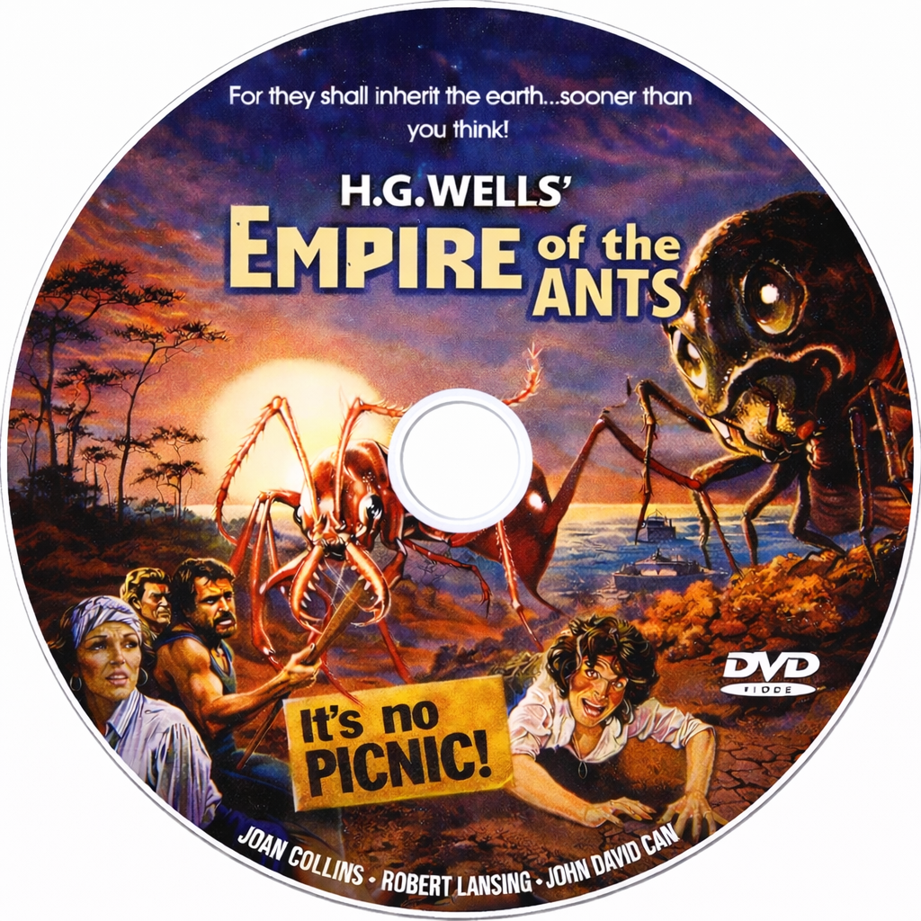 EMPIRE OF THE ANTS  (1977) Joan Collins - DVD, Public Domain DVD NO CASE