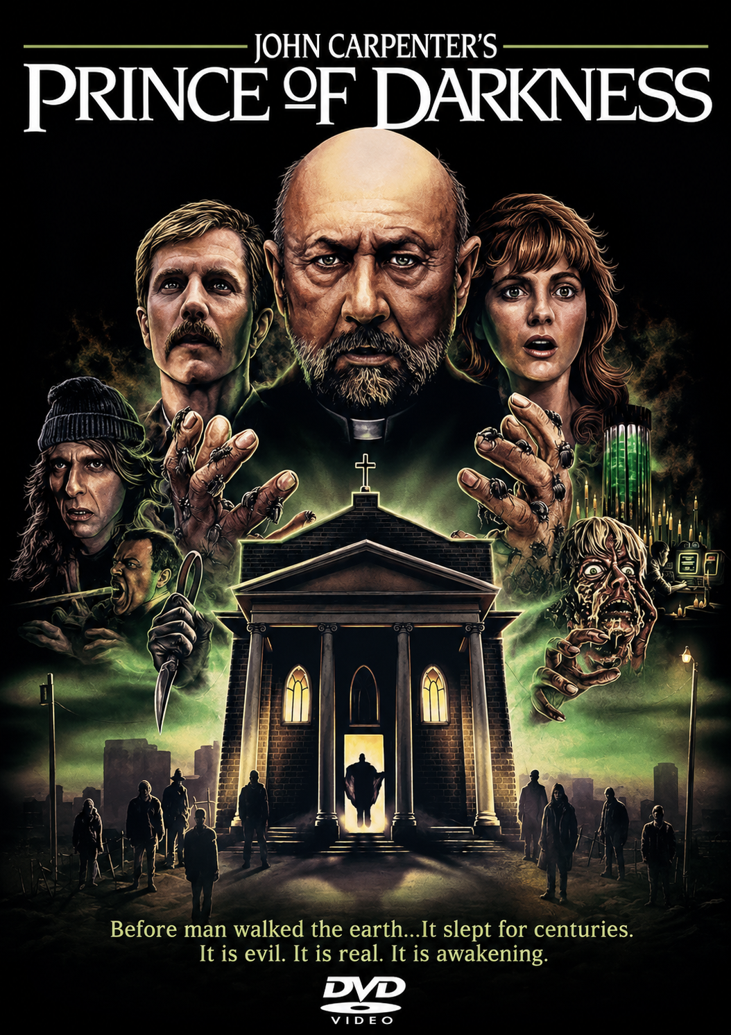 PRINCE OF DARKNESS (1987) Donald Pleasence,Lisa Blount,Victor Wong,Jameson Parker - VERY RARE DELETED TITLE ! - Public Domain DVD NO CASE