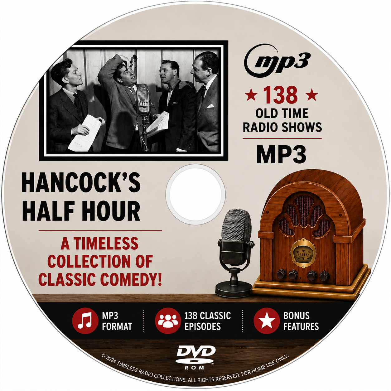 Hancock's Half Hour - 138 Old Time Radio Shows MP3 Audio DVDROM