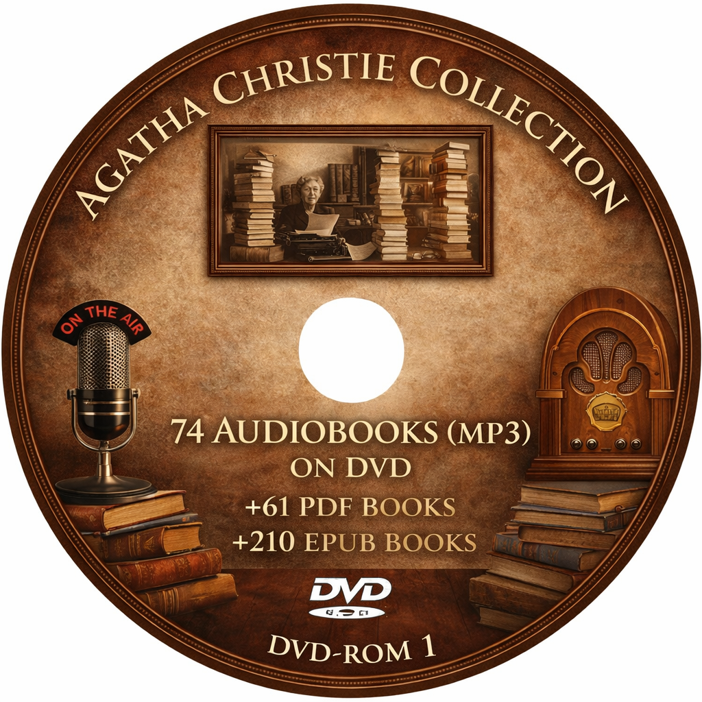 AGATHA CHRISTIE - 74 Radio Shows MP3 on DVD +61 PDF BOOKS +210 EPUB BOOKS