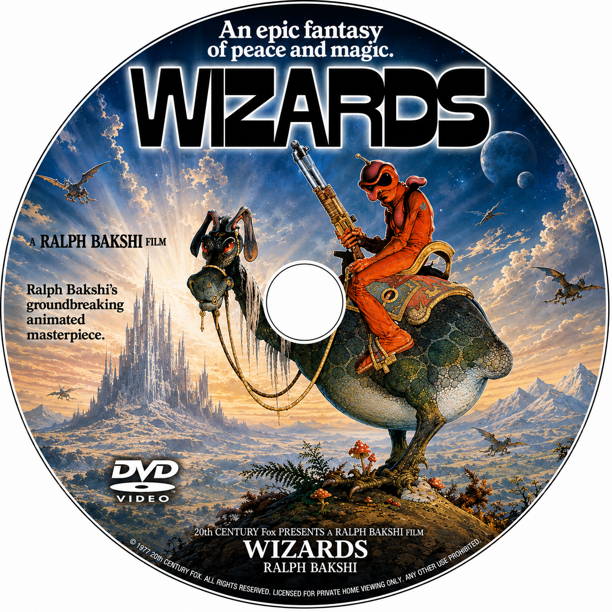 WIZARDS (1977) Bob Holt,Jesse Welles,Richard Romanus,Mark Hamill - Public Domain DVD NO CASE RARE !