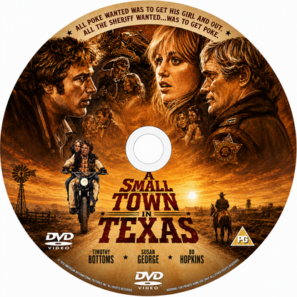 A SMALL TOWN IN TEXAS (1976) Bo Hopkins, Susan George, Timothy Bottoms, John Karlen, Art Hindle - DVD NO CASE