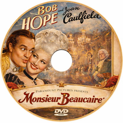 MONSIEUR BEAUCAIRE (1946) Bob Hope ,Joan Caulfield ,Patric Knowles - DVD Public Domain DVD NO CASE
