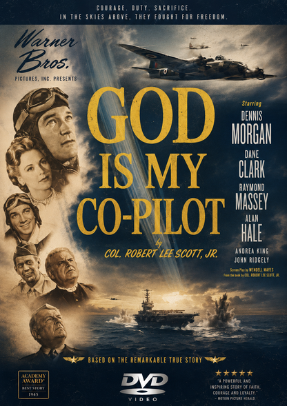 GOD IS MY CO-PILOT (1945) Raymond Massey - Public Domain Movie DVD NO CASE