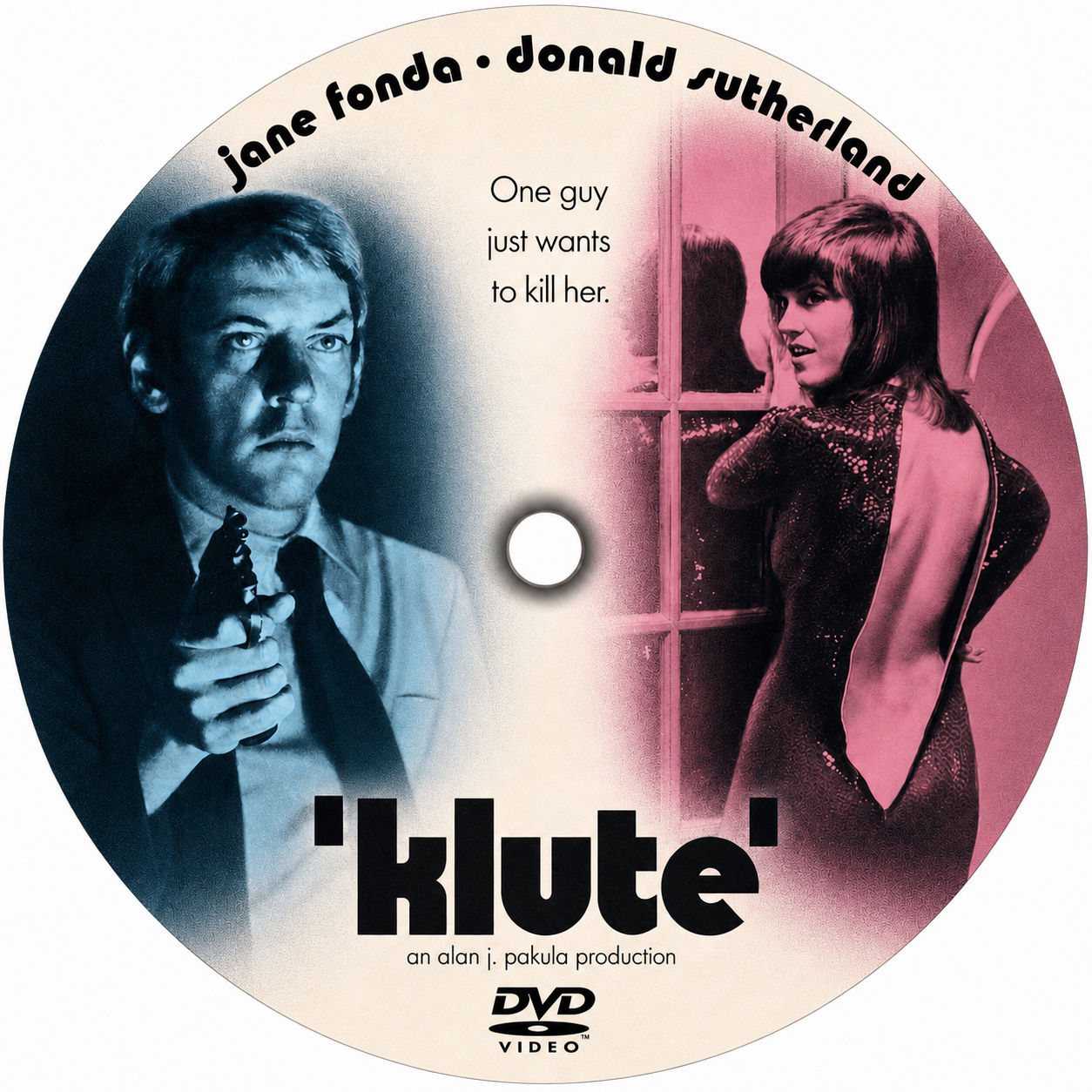 KLUTE (1971) Jane Fonda,Donald Sutherland,Charles Cioffi,Nathan George,Dorothy Tristan,Roy R. Scheider,Rita Gam - Public Domain Movie DVD NO CASE