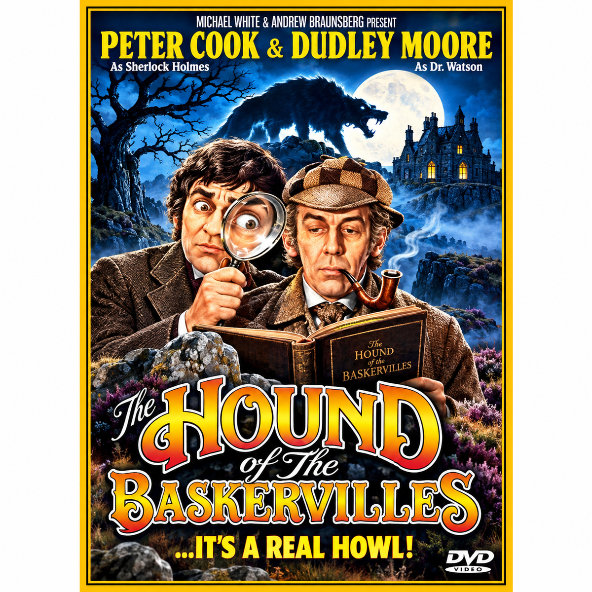 THE HOUND OF THE BASKERVILLES (1978) - Starring - Peter Cook, Dudley Moore, Terry-Thomas, Kenneth Williams - PUBLIC DOMAIN DVD ONLY NO CASE