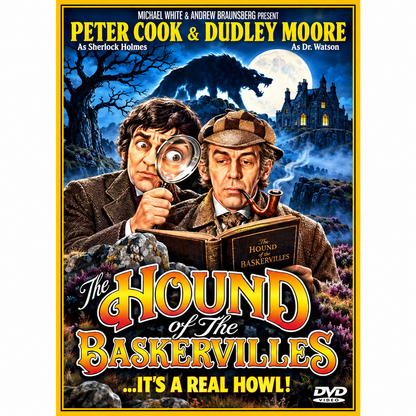 THE HOUND OF THE BASKERVILLES (1978) - Starring - Peter Cook, Dudley Moore, Terry-Thomas, Kenneth Williams - PUBLIC DOMAIN DVD ONLY NO CASE