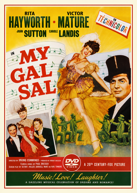 MY GAL SAL (1942) Rita Hayworth, Victor Mature, Carole Landis - VERY RARE DELETED TITLE ! - DVD NO CASE