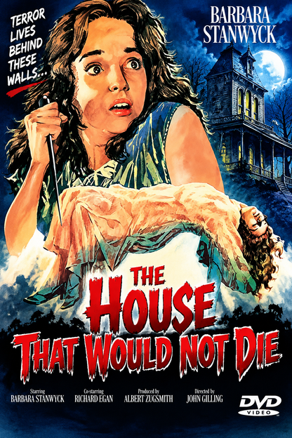 THE HOUSE THAT WOULD NOT DIE (1970) Starring - Barbara Stanwyck • Richard Egan • Michael Anderson Jr. • Kitty Winn• DVD NO CASE