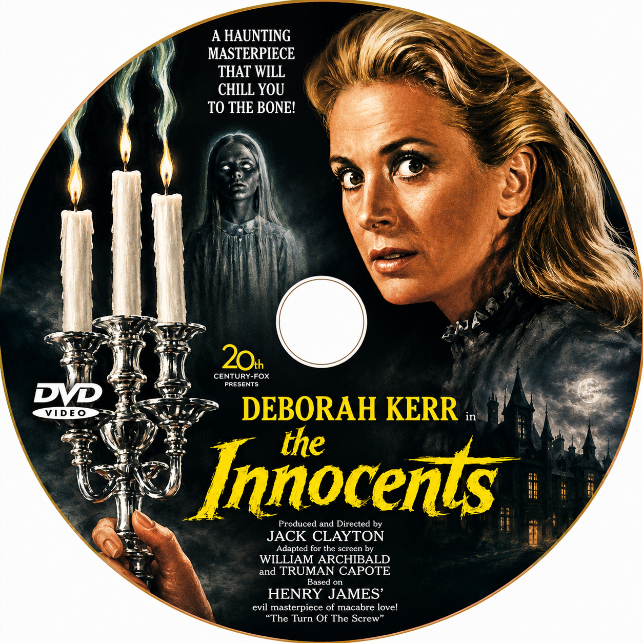 THE INNOCENTS (1961) Deborah Kerr, Michael Redgrave - PUBLIC DOMAIN DVD ONLY NO CASE