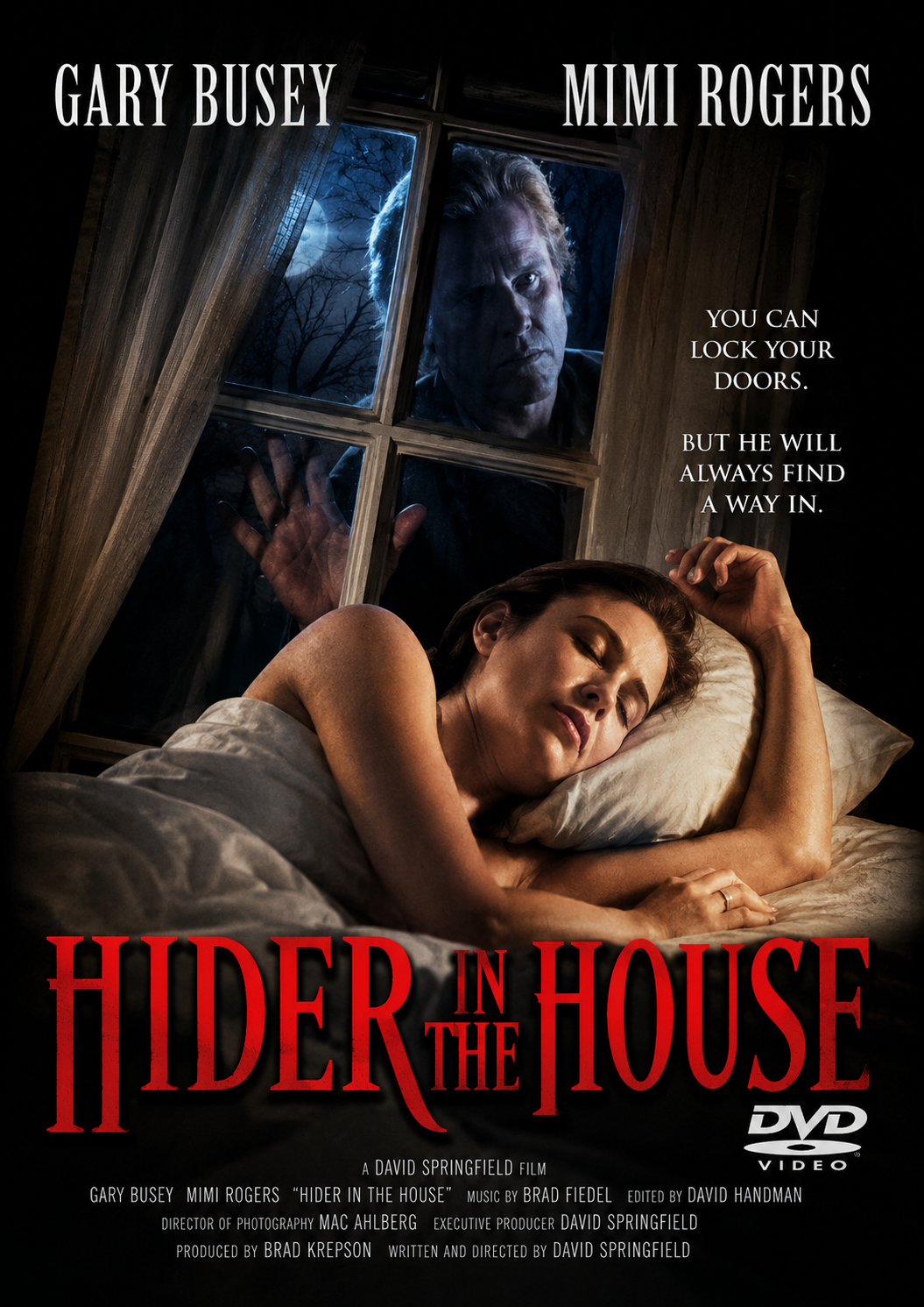 HIDER IN THE HOUSE (18) (1989) Gary Busey, Mimi Rogers, Michael McKean, Kurt Christopher Kinder, Candace Hutson - PUBLIC DOMAIN DVD ONLY NO CASE