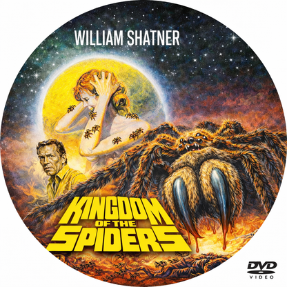 KINGDOM OF THE SPIDERS (1977) William Shatner ,Tiffany Bolling ,Woody Strode  - Public Domain DVD NO CASE